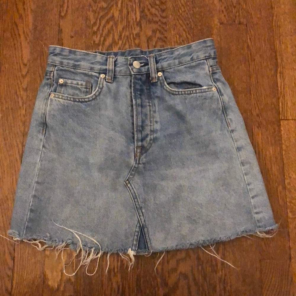 Ragged Jean skirt!!